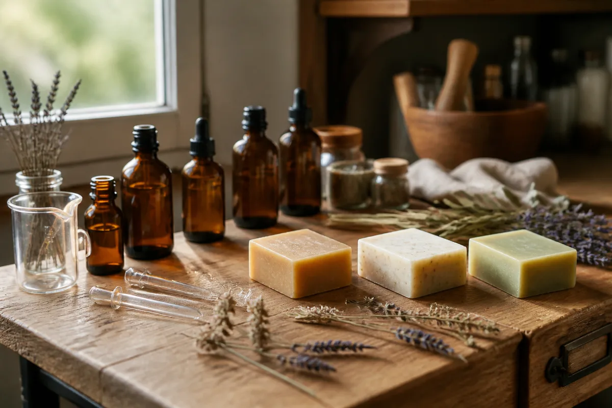 Savon huile essentielle : choisir, doser, déclarer